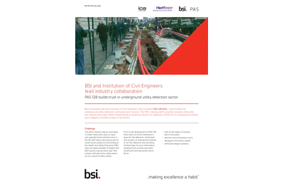 BSI and ICE collaboration PAS 128