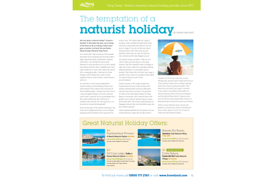 The temptations of a naturist holiday